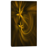play of golden stars abstract digital art canvas print PT8183