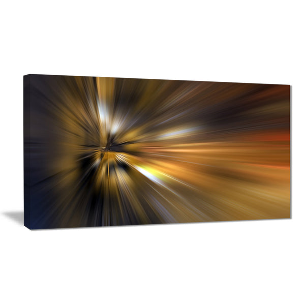 glowing brown focus light abstract digital canvas print PT8185