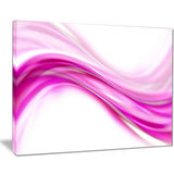 pink abstract waves abstract digital art canvas print PT8215