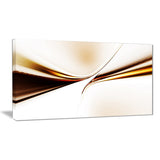 dynamic golden waves abstract digital art canvas print PT8216