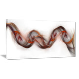 tangled brown silver waves abstract digital art canvas print PT8230