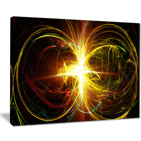 fractal hoops abstract digital art canvas print PT8254