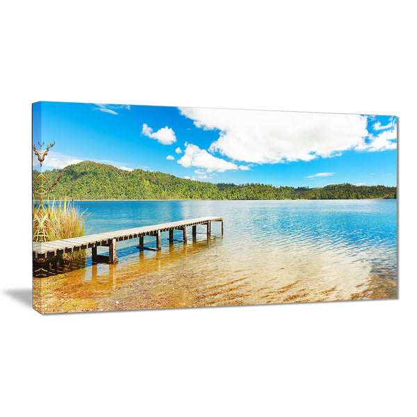 lake in new zealand panorama landscape photo canvas print PT8284