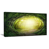 magic green forest landscape photo canvas print PT8318