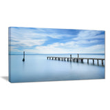 bright sky and blue sea seascape photo canvas print PT8388