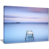 bright purple sky seascape photo canvas print PT8393