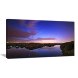 stars and clouds reflection landscape photo canvas print PT8448