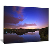 stars and clouds reflection landscape photo canvas print PT8448