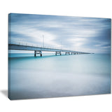 industrial pier side view seascape photo canvas print PT8499