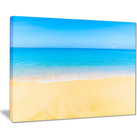 calm blue sea and sky seascape photo canvas print PT8620