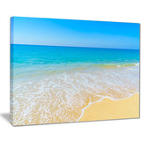 calm blue sea waves seascape photo canvas print PT8621