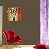 Single Panel Tree Wall Art Painting 618s - 32x16in