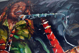 Reggae Painting Bob Marley 40x30in