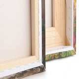painted wooden planks digital canvas art print PT6702