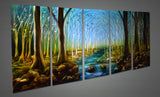 Forest Metal Wall Art 60x24