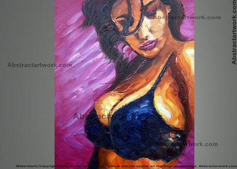 Sensual Woman Art Painting - 30x40in