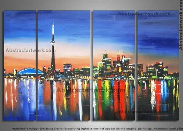 Toronto Knife Art Painting 80x32 in