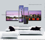 Toronto Cityscape Wall Art - 64 x 33in